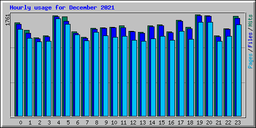 Hourly usage for December 2021