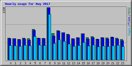 Hourly usage for May 2017