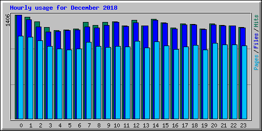 Hourly usage for December 2018