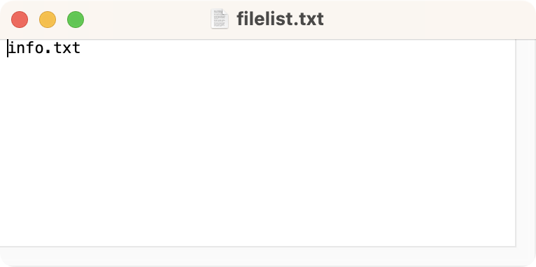 ディレクトリにある特定の拡張子のファイル一覧を作成し保存する(ls)