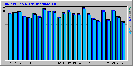 Hourly usage for December 2018