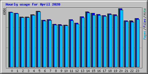 Hourly usage for April 2020