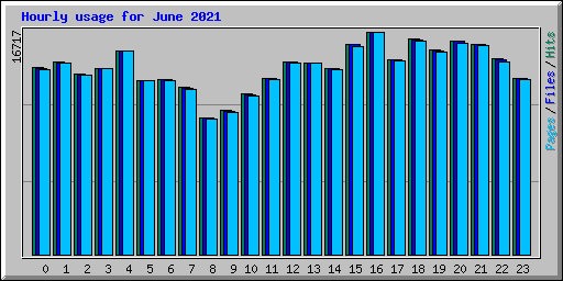 Hourly usage for June 2021